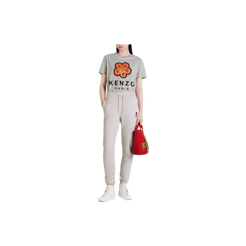 KENZO X Nigo FW22 Knitted Sweatpants Women's Light Gray-2