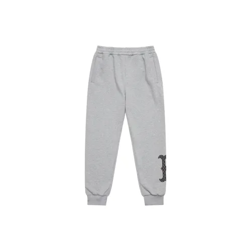 MLB MONOGRAM Reading Collection Knitted Sweatpants Unisex Gray