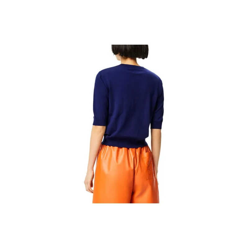 LOEWE FW22 Slim Fit Sweater Women's Marine Blue-3