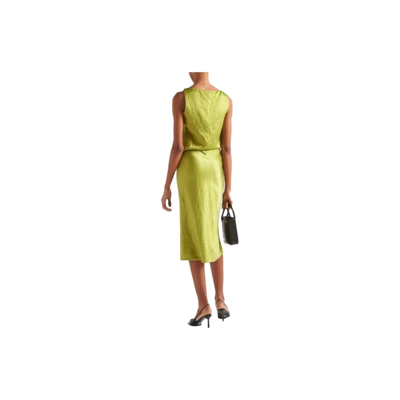 PRADA Casual Long Skirts Women's Fern Green-2