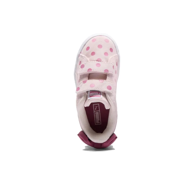 Puma Suede Light Flex Bow Graphic 5 Infant 'Island Pink Polka Dots'-3