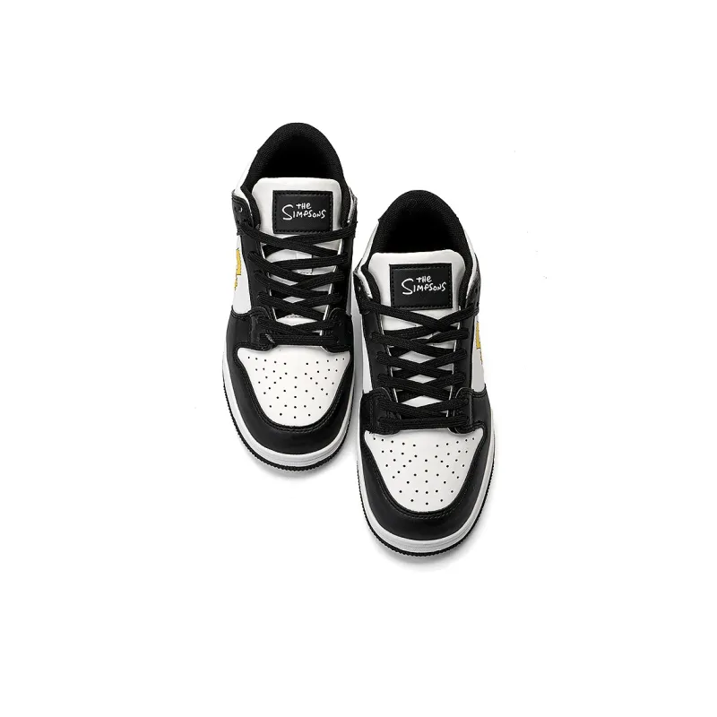 The Simpsons Skateboard Shoes Unisex Low Top Black-4