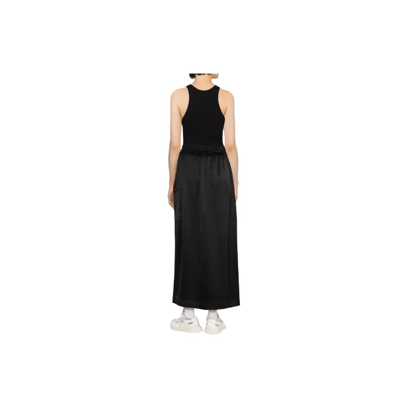 Y 3 Casual Long Skirts Women's Black-1