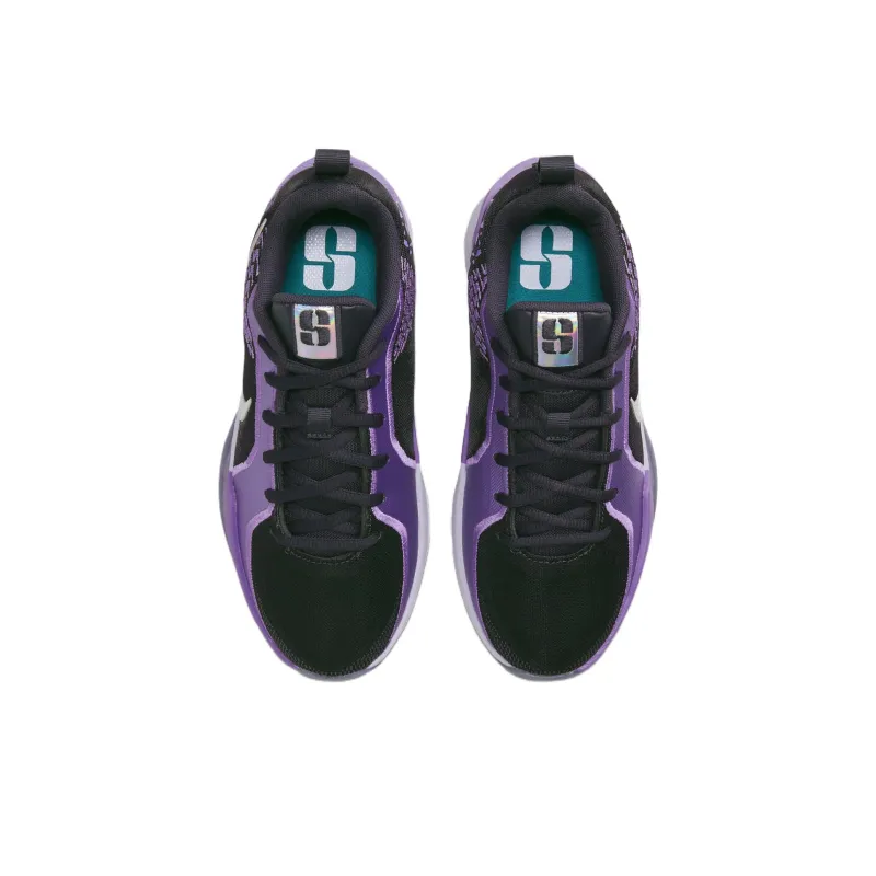 Nike Sabrina 2 Anti Slip Wear Resistant Low Top Children's Basketball Shoes Purple Unisex-3