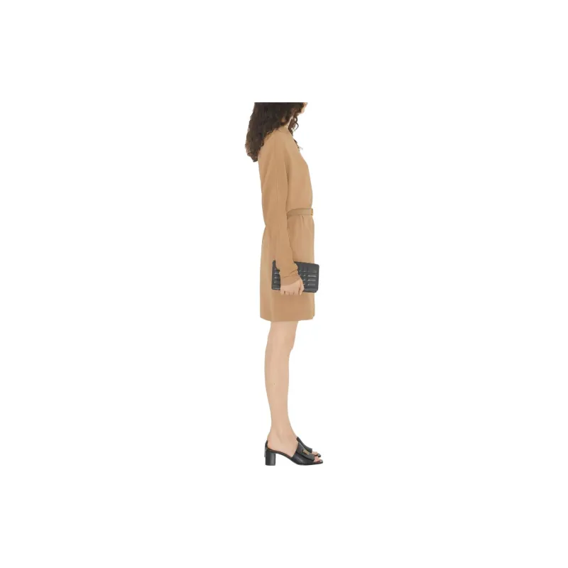 Burberry Belted Waist Long Sleeved Mini Dress-3