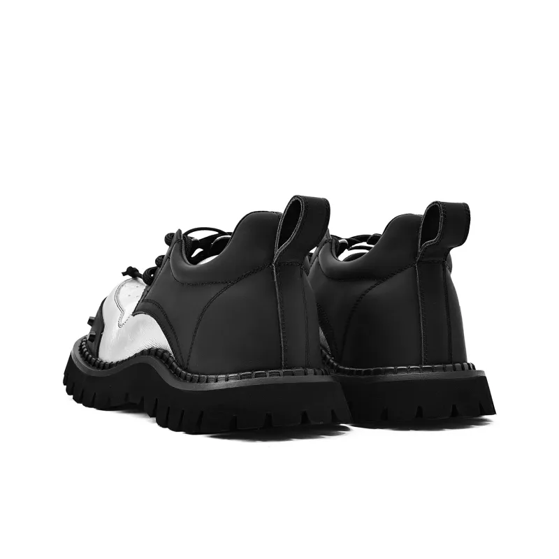 KMD Casual Single Shoes Women's Black Silver-3