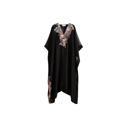 H&M ANAMIKA KHANNA Collaboration Long-Sleeved Dresses Women's Black