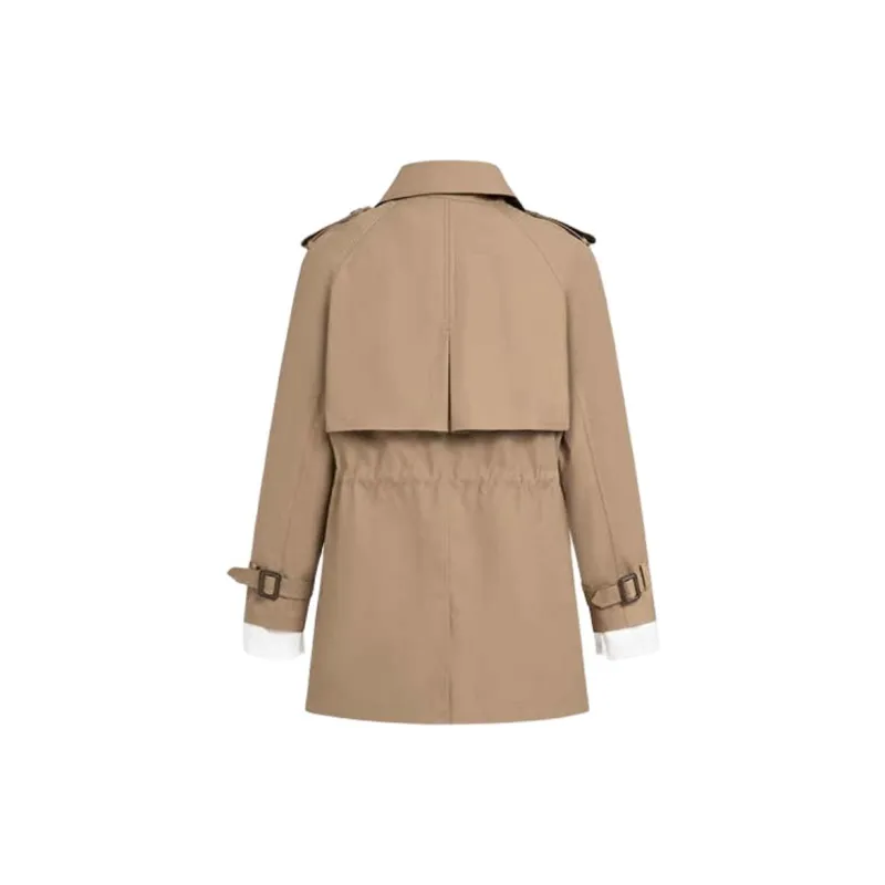 Hush Puppies Trench Coat Women's Cappuccino-1