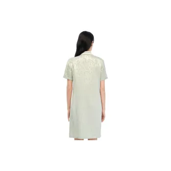 XII BASKET Short Sleeved Dresses Women's Light Green