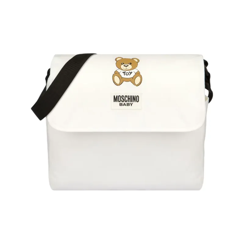 MOSCHINO Logo Patch Padded Changing Bag-1