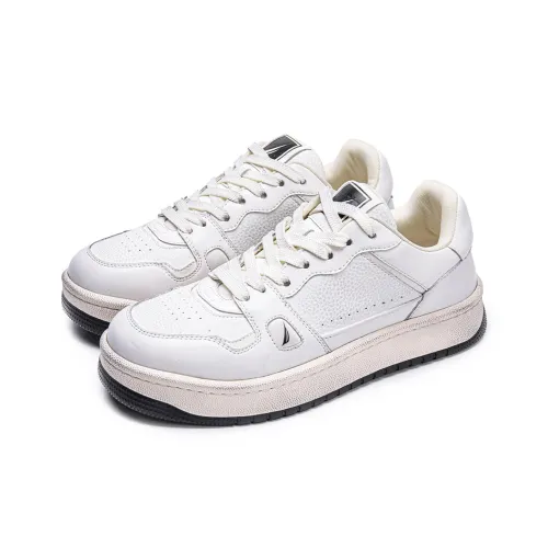 NAUTICA Skateboard Shoes Men Low-Top White