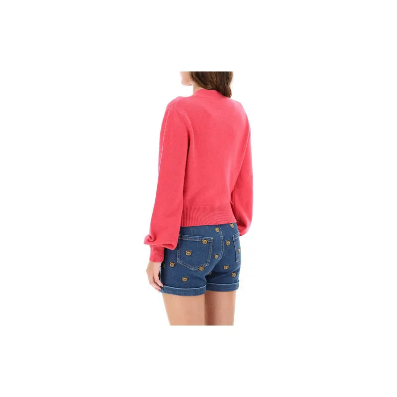 MOSCHINO Cashmere Sweaters Women's Watermelon Red-3
