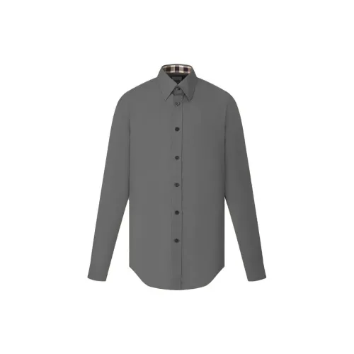 Burberry Shirts Men Gray