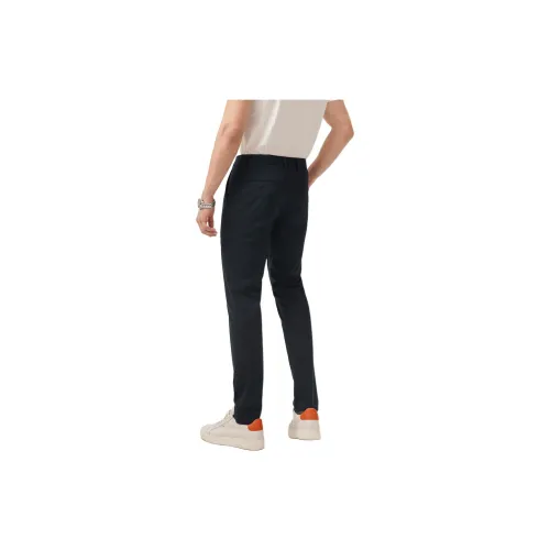 BY CREATIONS Casual Pants Men's Navy Blue