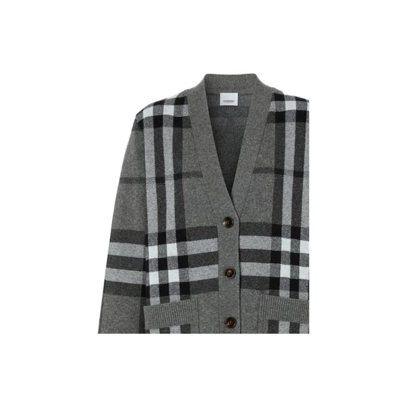 Burberry Cashmere Sweaters Women's Gray-3
