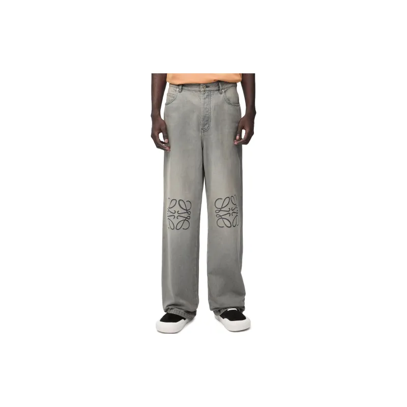 LOEWE Anagram Baggy Jeans-2