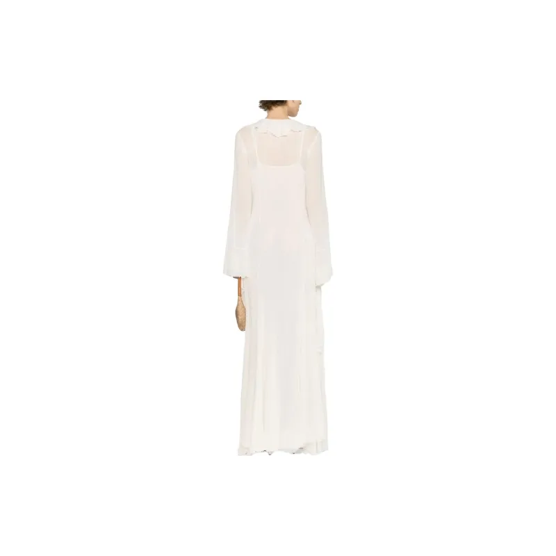Blumarine Long-Sleeved Dresses Women's White-2