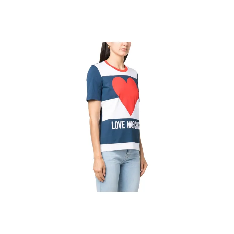 LOVE MOSCHINO T Shirts Women's Blue-3