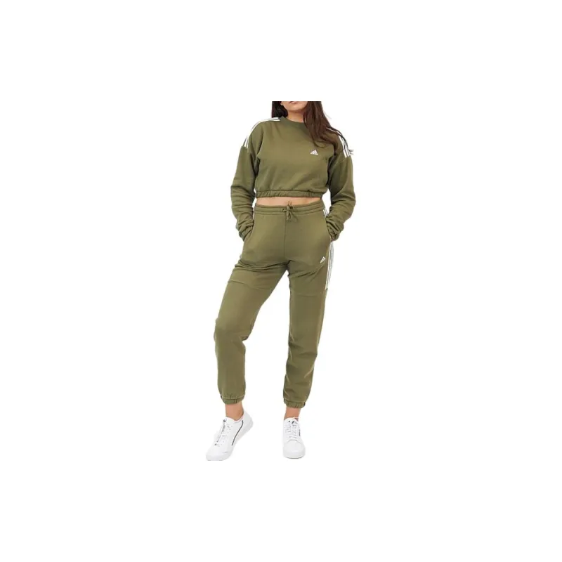 Adidas Sweatshirts Women's Dark Olive Green-2