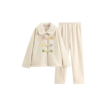 FENTENG x LINE FRIENDS Pajama Set Women's Ecru