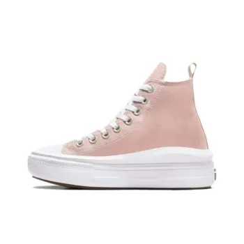 Converse All Star Move Anti Slip Wear Resistant High Top Kids Canvas Shoes Light Pink Teenagers