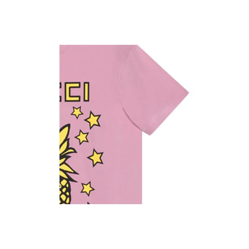 GUCCI Exotica Pineapple print T shirt-5