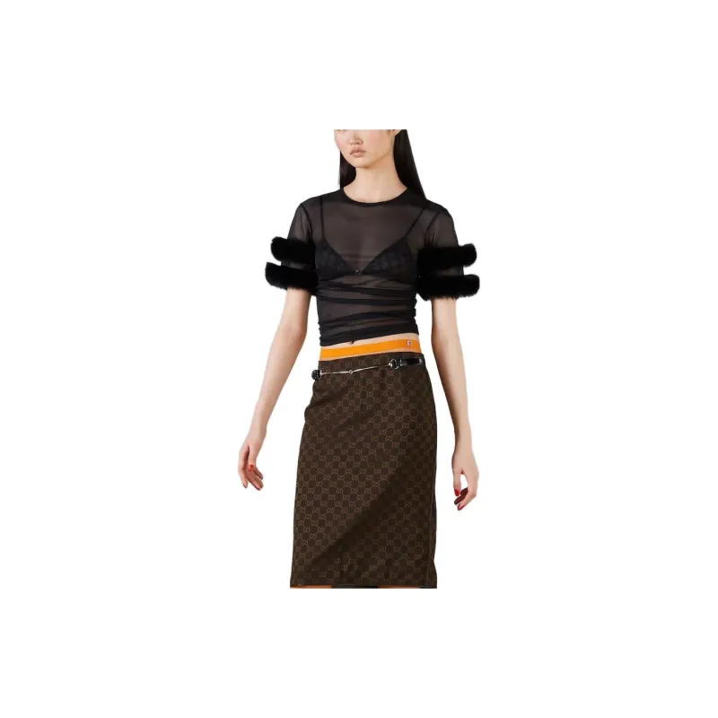 GUCCI Retro Square G Jersey Top-2