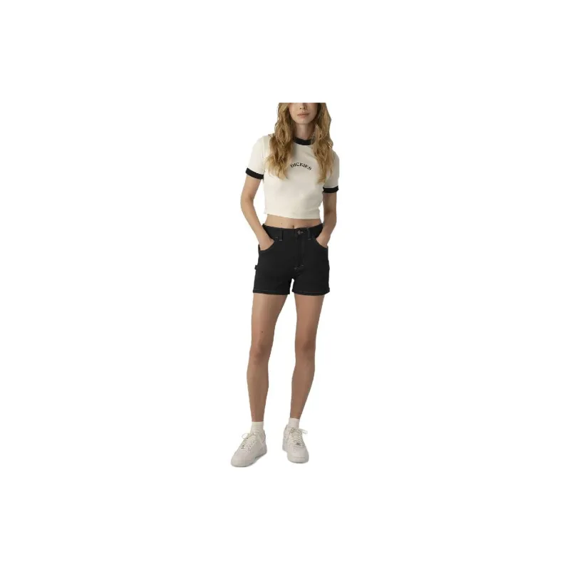 Dickies Denim Shorts Women's Black-3
