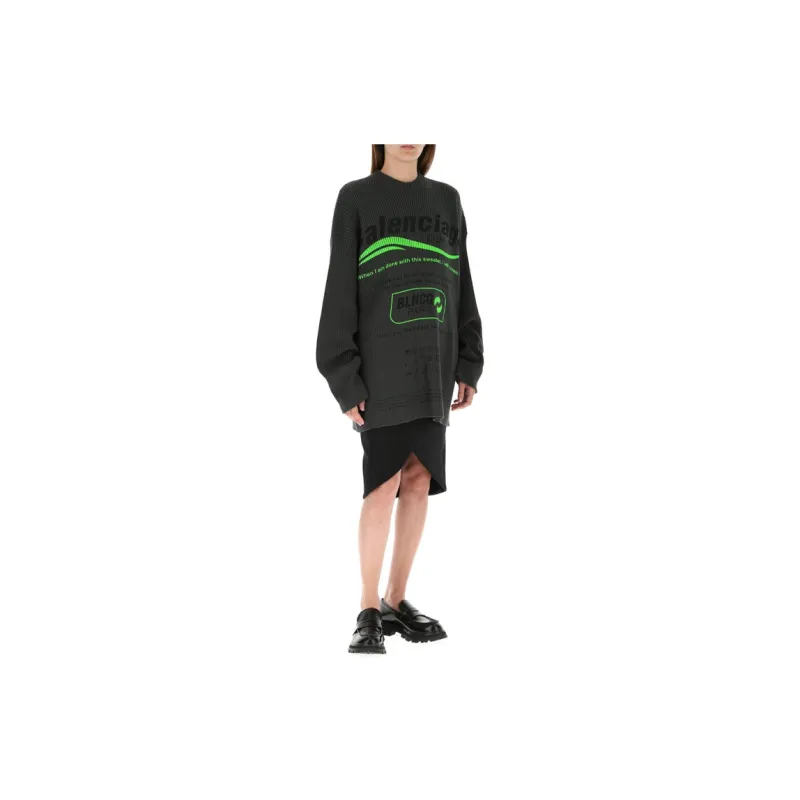 Balenciaga Sweater Women's Gray-4