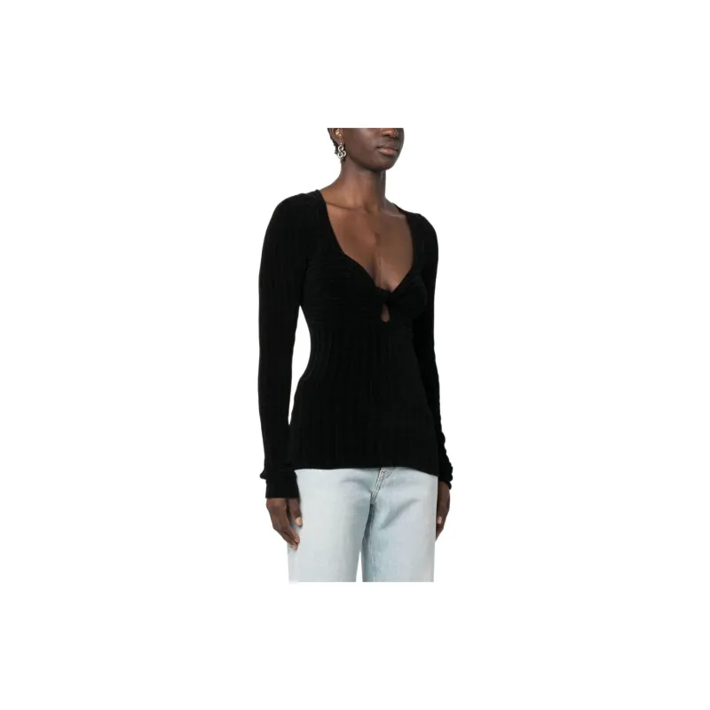 MSGM Knot Detailed Slim Fit Top-3