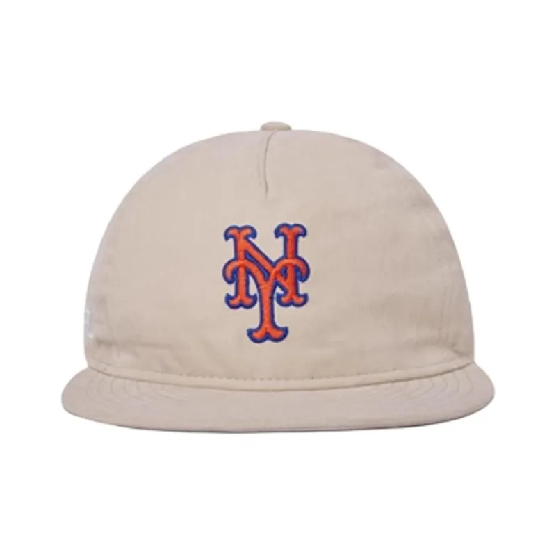 New Era Cotton Baseball Caps Unisex Light Khaki-1