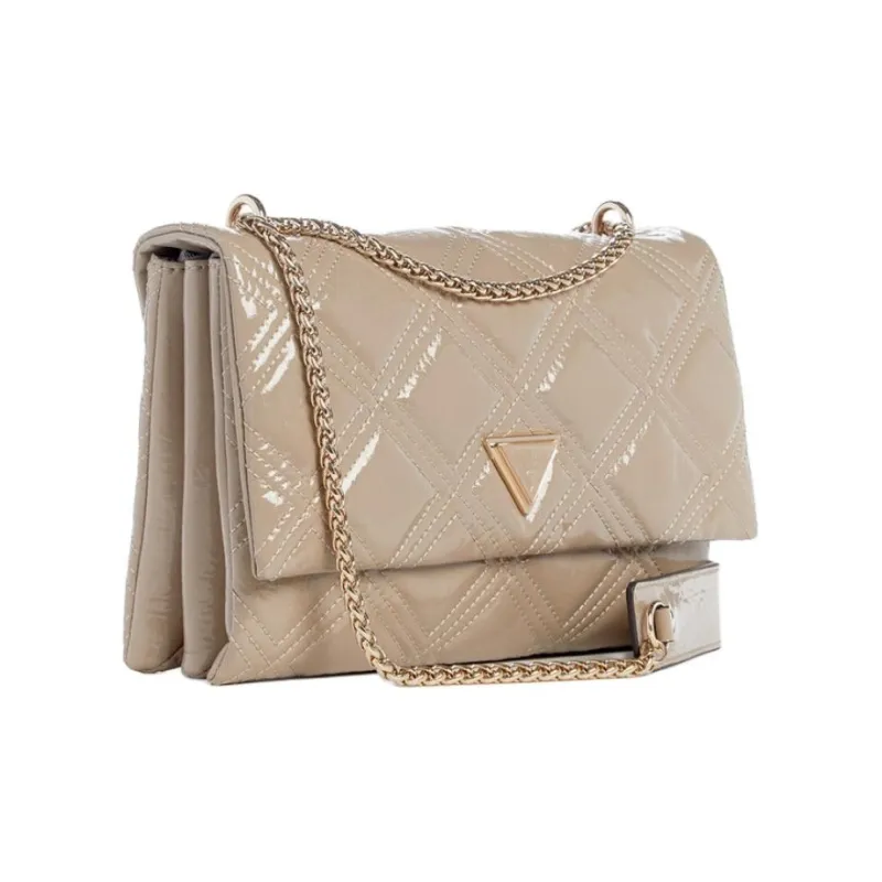 GUESS Polyurethane Crossbody Bag Shoulder Bag Mini Women's Beige-1
