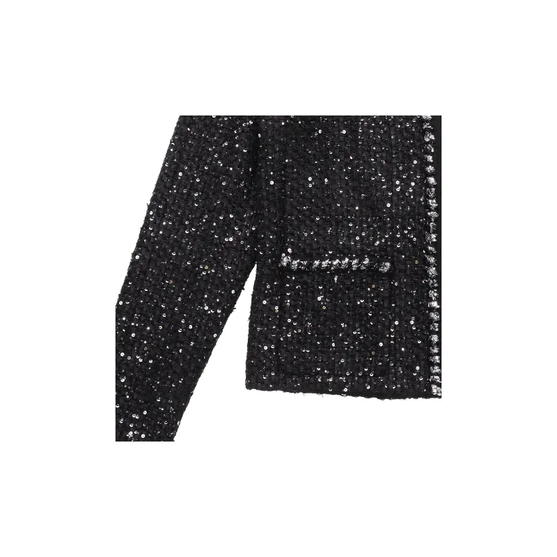 CHANEL Jacket Women's Spring Outerwear Black-5