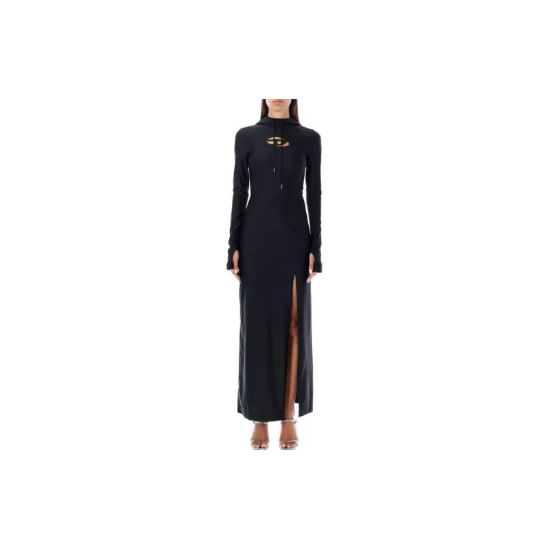 DIESEL Long Sleeved Dress Women's Black-2