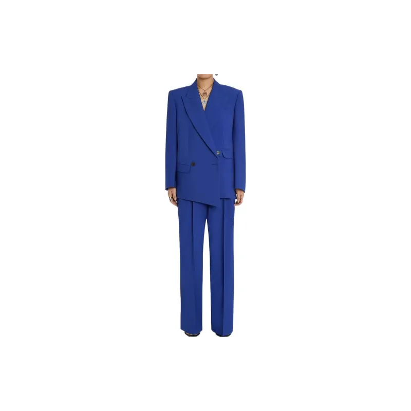 Alexander McQueen Asymmetric Double Breasted Tailored Blazer-1