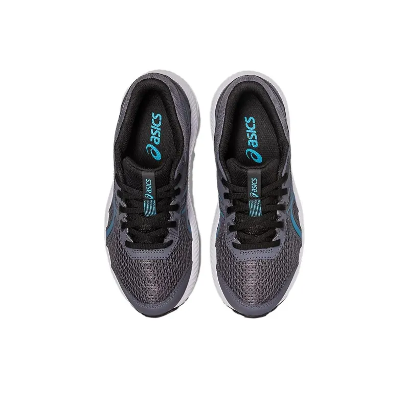 Asics Gel-Contend 8 Anti-Slip And Wear-Resistant Lightweight Low-Top Kids' Running Shoes Gray Black Teenagers-2