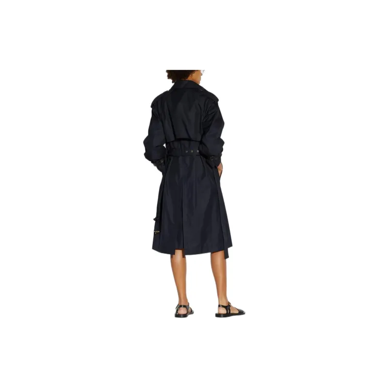 COACH Trench Coat Women's Dark Blue-2