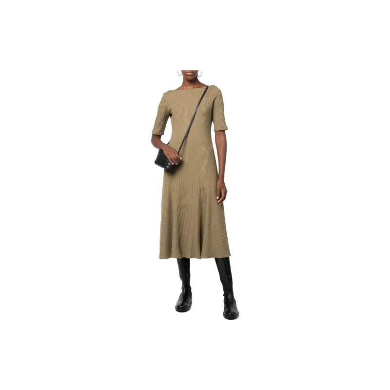 THEORY Short-Sleeved Dresses Women's Khaki-1