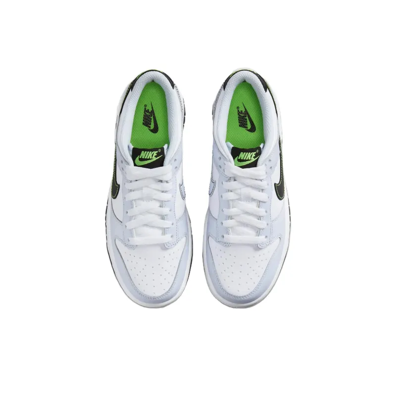 Nike Abrasion Resistant Low Top Kids' Skateboarding Shoes White Blue Green Unisex-2