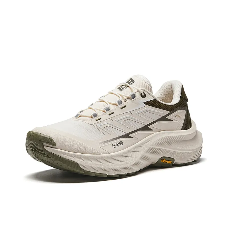 Anta Explore The Wilderness Cushioning, Slip Resistant, And Abrasion Resistant Low Top Running Shoes Men's Beige Brown-1