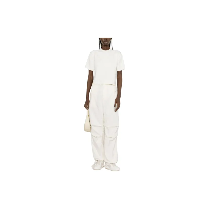 OFF-WHITE Short-Sleeved Cropped T-Shirt-1