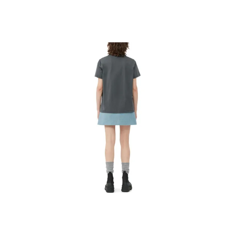 GANNI T Shirts Women's Volcanic Gray-1