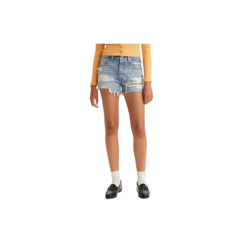 Levis Denim Shorts Women's Blue-2