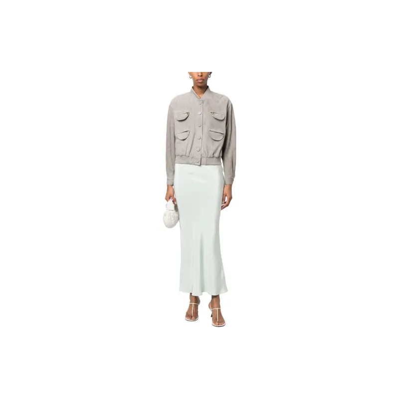 EMPORIO ARMANI Jackets Women's Light Gray-1