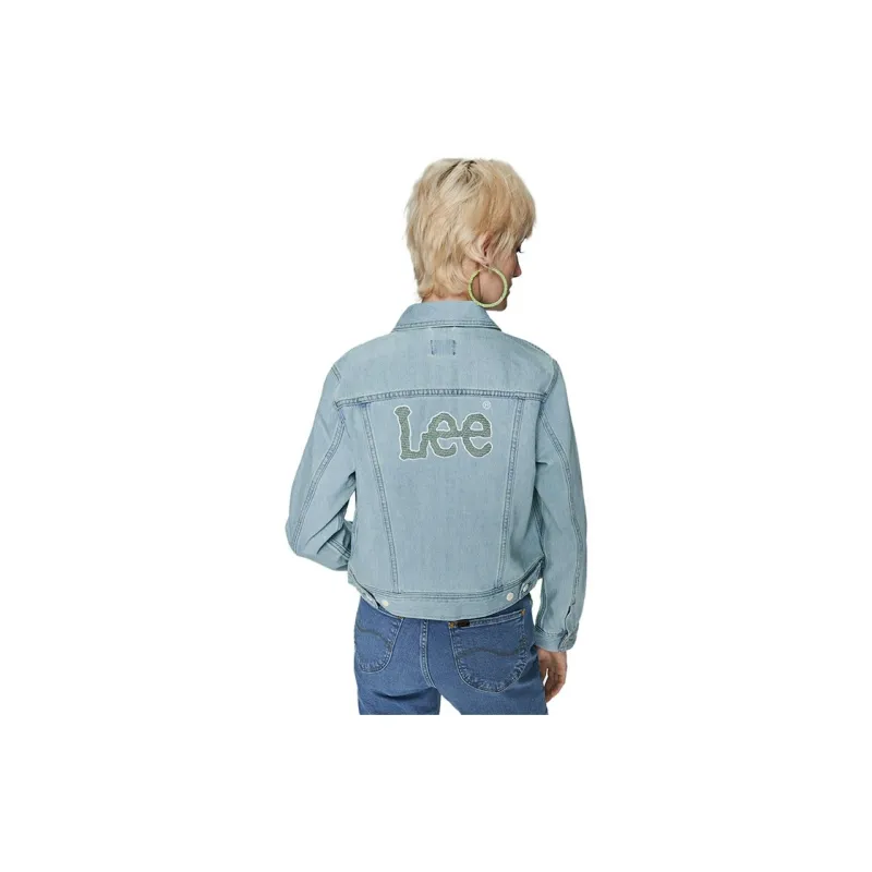 Lee SS23 Denim Jacket Women's Light Blue-2