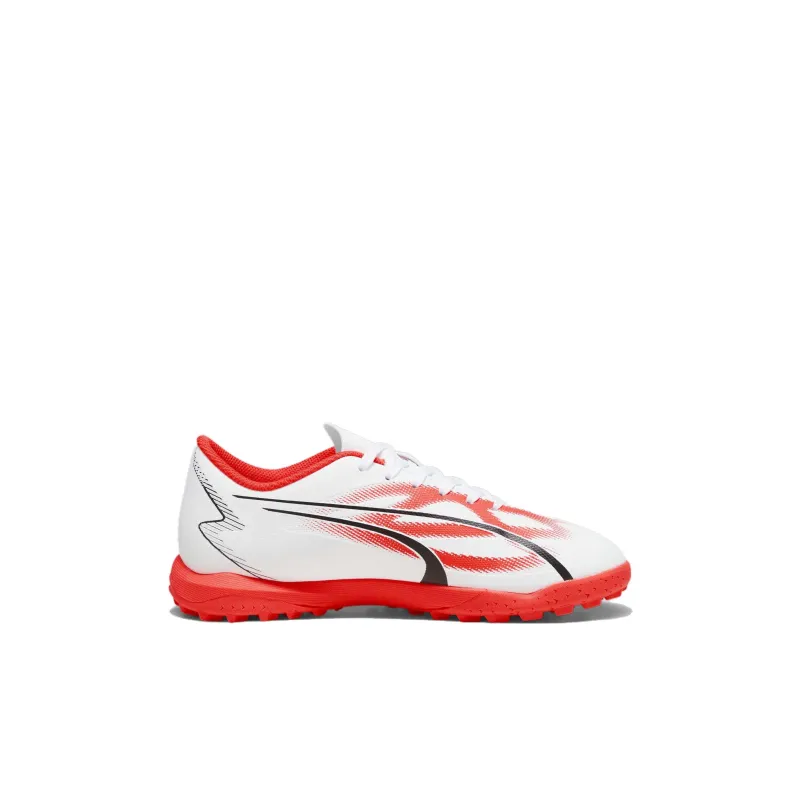 PUMA Ultra Play Balance Low Top Kids' Soccer Shoes White Red Black Kids'-1
