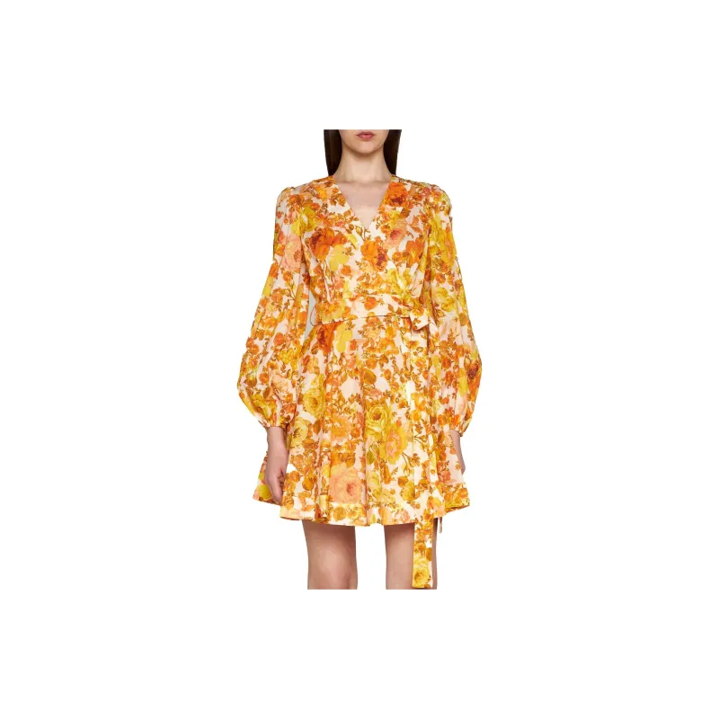 Zimmermann Long-Sleeved Dresses Women's Yellow-4