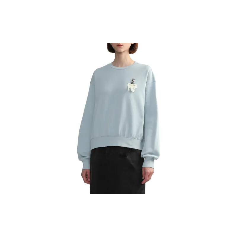 MUSIUM DIV Logo patch Cotton Sweatshirt-2