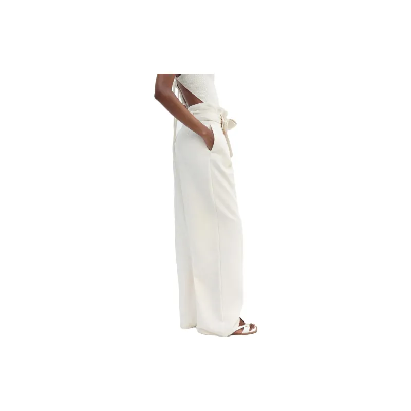 ZARA Suit Trousers Women's White-4