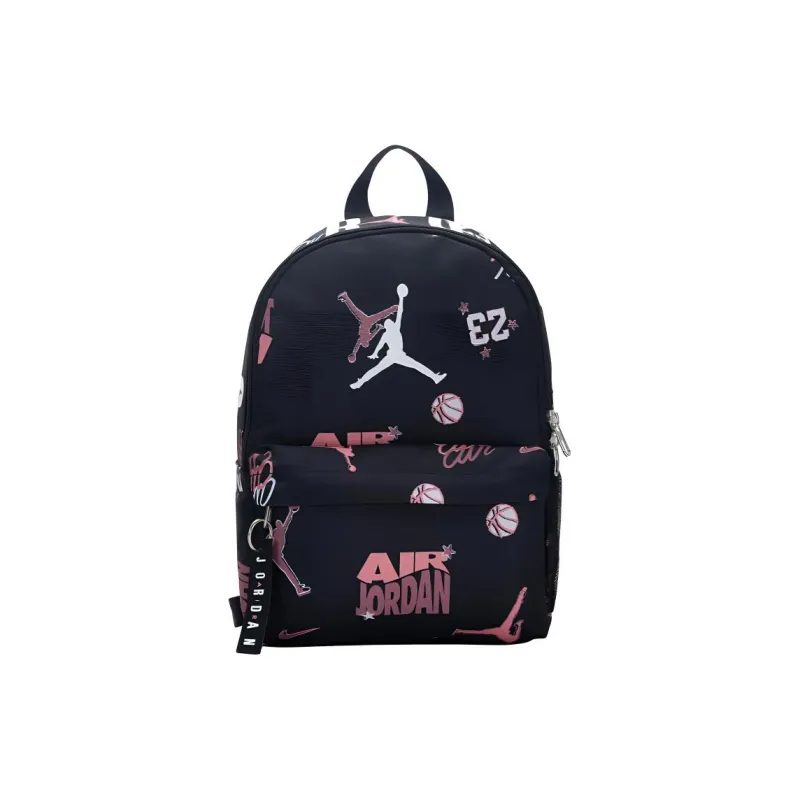 Jordan Polyester Backpack Small Size Unisex Black-0